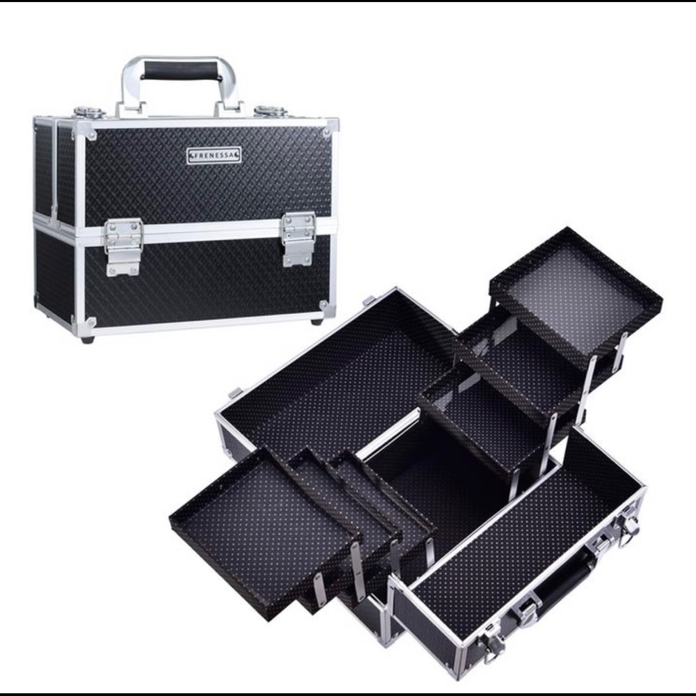 Frenessa Makeup Train Case Large Cosmetic Box(new)